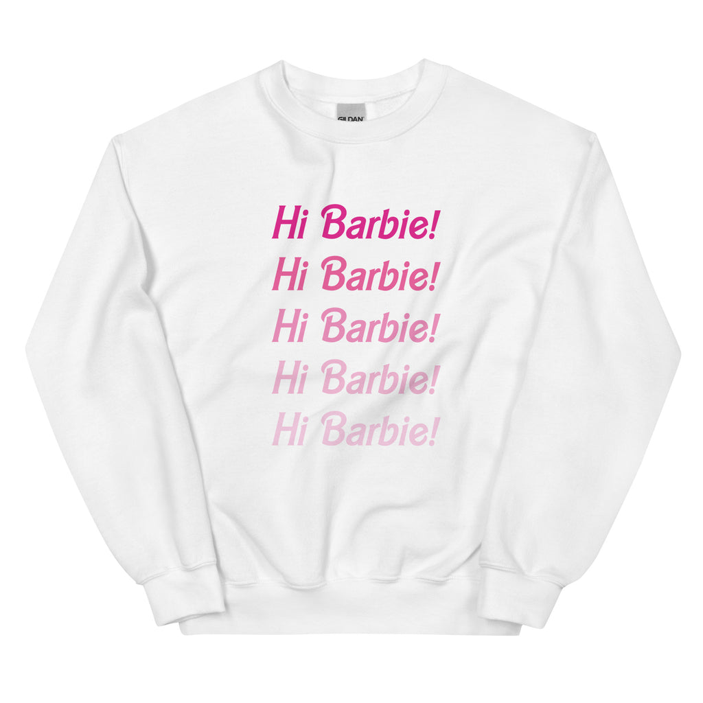Hi Barbie Crew Neck Sweatshirt
